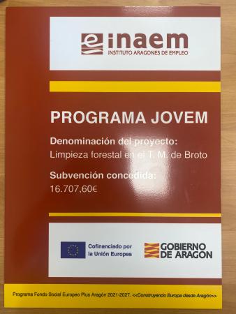 Imagen Subvención programa JOVEM 2023 en Broto