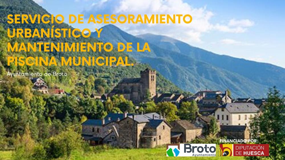 Imagen Servicio de asesoramiento urbanístico y mantenimiento de la piscina municipal del Ayuntamiento de Broto.