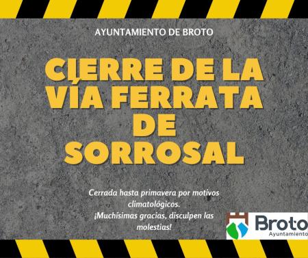 Imagen Cierre Vía Ferrata de Sorrosal