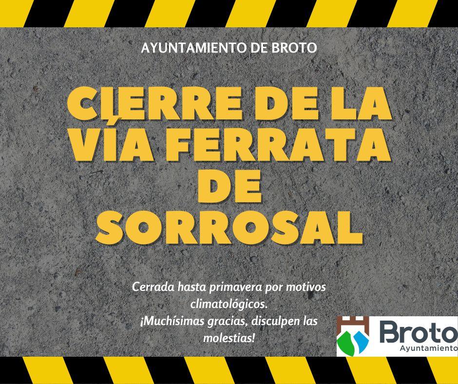 Imagen Cierre Vía Ferrata de Sorrosal