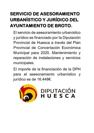 Imagen Servicio de asesoramiento urbanístico y jurídico del Ayuntamiento de Broto