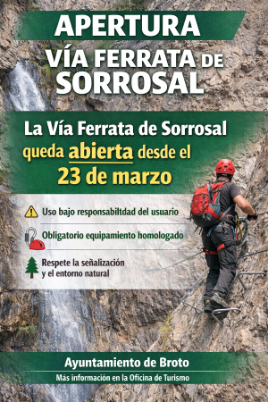 Imagen Apertura Vía Ferrata de Sorrosal
